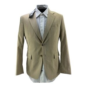 Grace Karin Men's NWT 2 Button Double Vent Lightweight Blazer Tan Size Medium